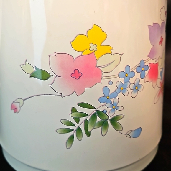 Vintage Phoenix Insulated Coffee Tea Thermal Server Vacuum Carafe Primary Flower - Picture 4 of 15